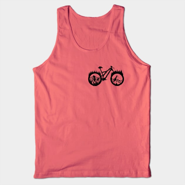 Enduro Bike (Back) Tank Top by OneRedFox